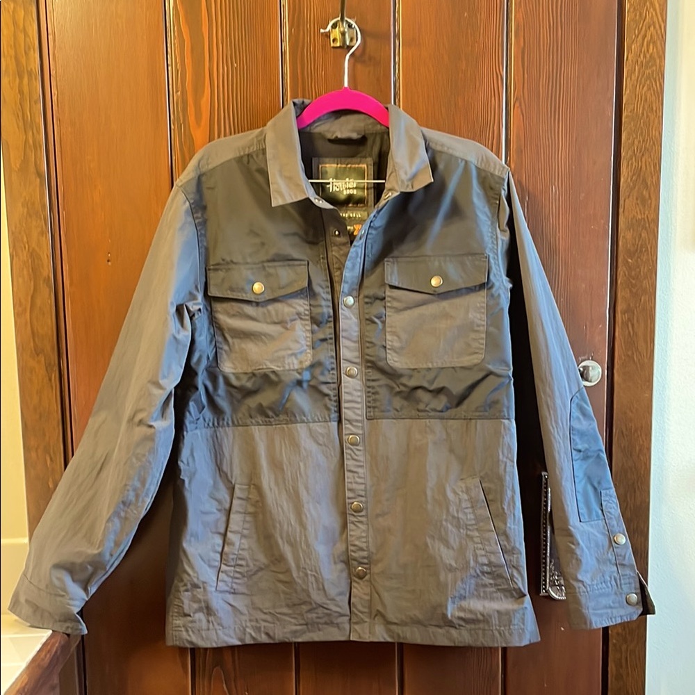 EUC Howler Brothers Medium Dark Green/Gray-ish Button-Up Jacket Cotton/Nylon